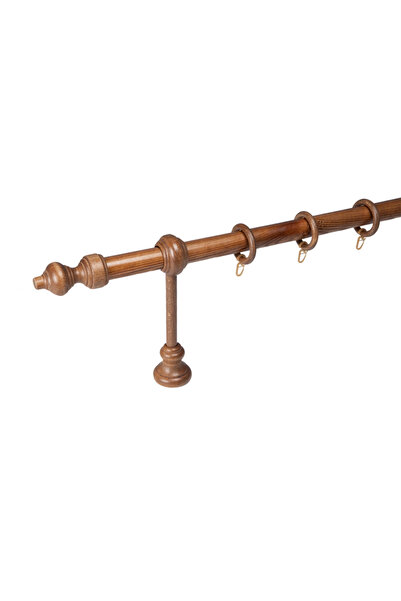 KLEIDECO galerie lemn 28 mm FILIGRANO, simpla, stejar ,380 cm