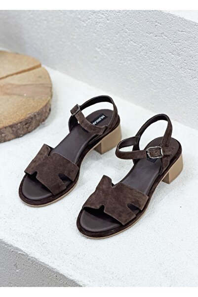 NUR KARACA 26Y-001-R1403 Genuine De Leather cm Heels San Sandals Din