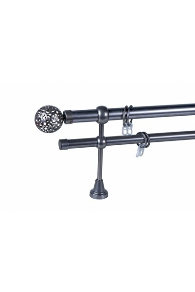 KLEIDECO galerie metal 25/19 mm BRAZILIA dubla, crom-mat, 300 cm, capete FORT...