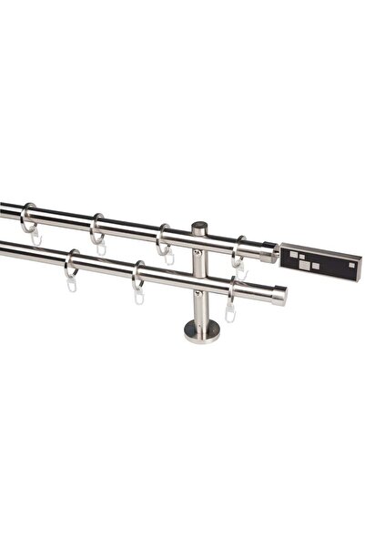 KLEIDECO Galerie metal 20 mm SWITZERLAND dubla, otel-inox, 300 cm, capete LOC...