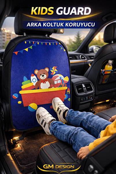 GM-DESIGN Kids Guard Fun Car Seat Back Protector – Waterproof - Stain Resistant