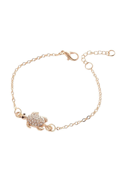 EFAYN.RO Bratara dama, model cu pandantiv broscuta hazlie, tematica fashion l...