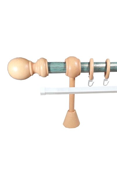 KLEIDECO galerie 28 mm LORRAINE, teava: verde-auriu, capete si inele: teracot...