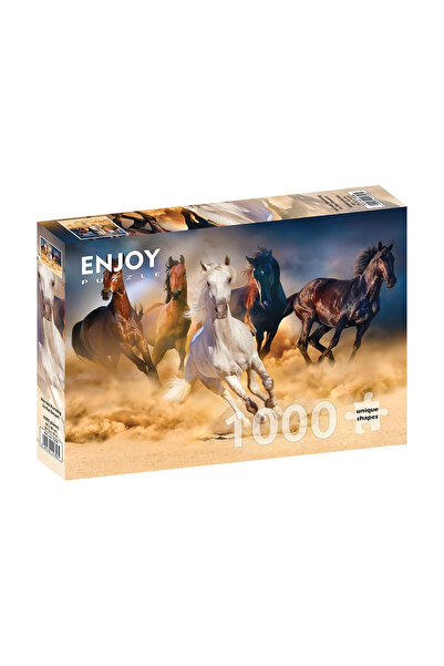 Enjoy Puzzle Παζλ 1000 κομμάτια: Απολαύστε τα άλογα που τρέχουν στην έρημο