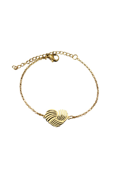 EFAYN.RO Women's bracelet, heart pattern, abstract heart pendant, adjustable,...