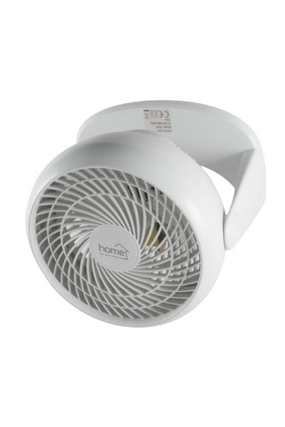 Home Ventilator de masă sau de perete, TF 23 TURBO 50 W, 3 setări de viteză, diametru pale 23 cm, design ergonomic, alb