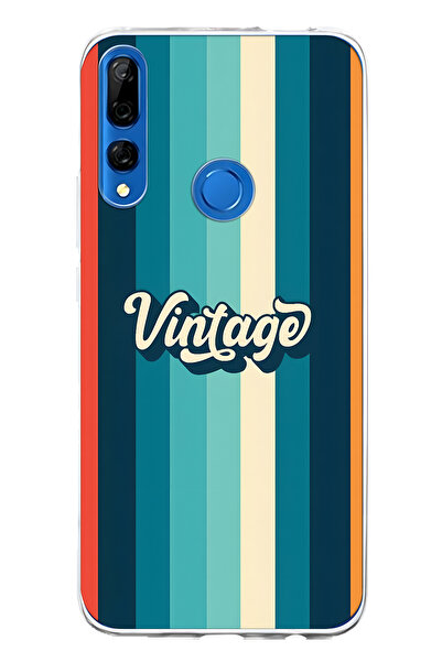 FLAMENKO حافظة هاتف شفافة متوافقة مع هاتف هواوي Y9 برايم 2019 فينتاج منقوش