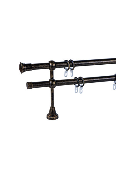 KLEIDECO Galerie 19/19 mm AUSTRALIA dubla, negru-auriu, 200 cm, capete MELBOURNE