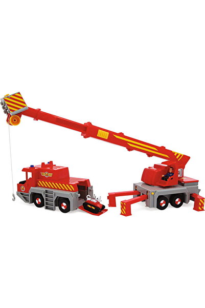 Simba Macara de salvare 2 în 1 Fireman Sam, vehicul de jucărie (roșu/galben)