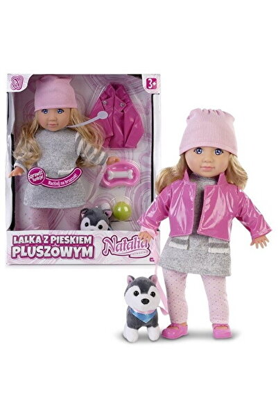 Artyk Lalka Natalia z pieskiem pluszowym 35 cm