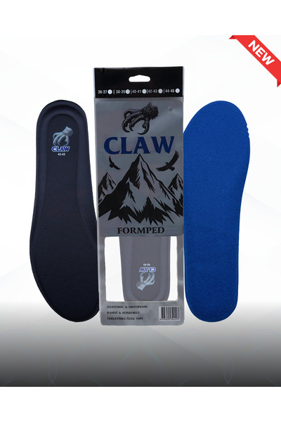 Claw Formped Bez Yüzeyli Keçe Altlı Ayakkabı Tabanlığı Yumuşak Terletmez Günl...