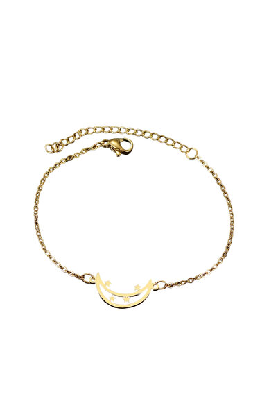 EFAYN.RO Bratara dama, model simfonia noptii, pandantiv luna cu stelute, regl...