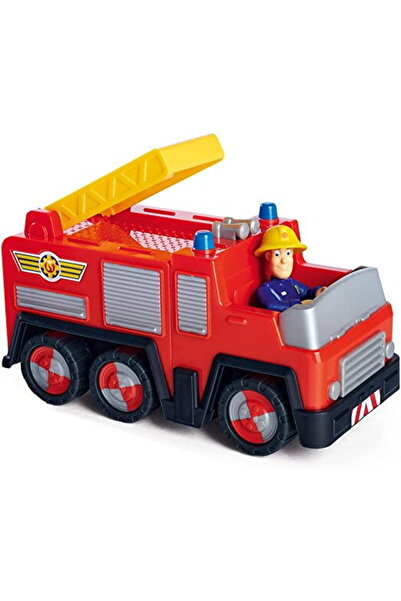 Simba Fireman Sam Jupiter with Sam Figure, Toy Vehicle (red/yellow)