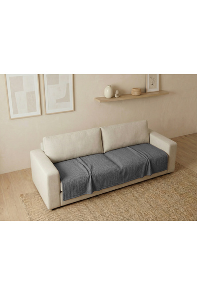 destinyhometex 100X200 cm Muslin Sofa Cover – 100% Cotton Thread Count, 4 Lay...