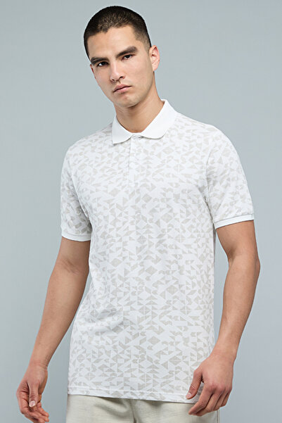 R&B Printed Polo T-Shirt with Short Sleeves