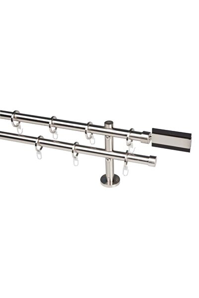 KLEIDECO Galerie metal 20 mm SWITZERLAND dubla, otel-inox, 160 cm, capete LAU...