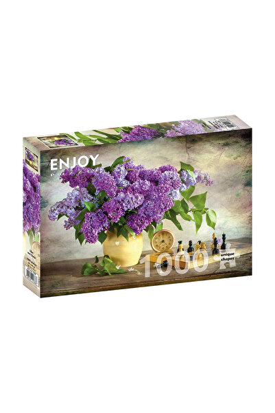 Enjoy Puzzle Παζλ 1000 κομμάτια Απολαύστε Λιλάκ και Σκάκι