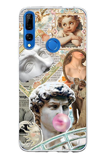 FLAMENKO حافظة هاتف شفافة متوافقة مع هاتف هواوي Y9 برايم 2019 من رينيسانس كول...