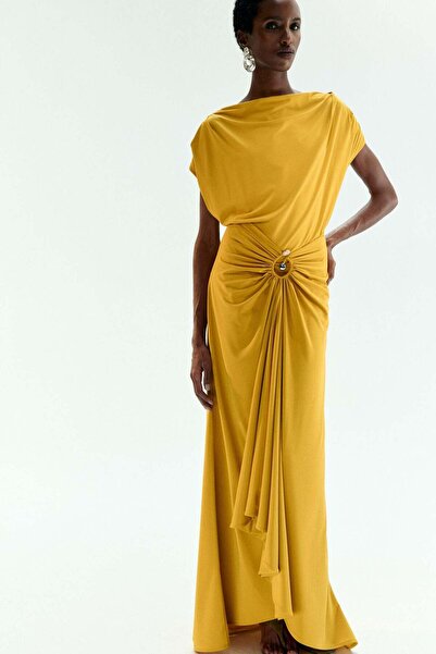 H&M Draped boat-neck dress