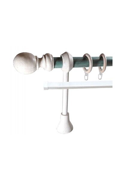 KLEIDECO galerie 28 mm LORRAINE cu Sina-U, teava: verde-auriu, capete si inel...