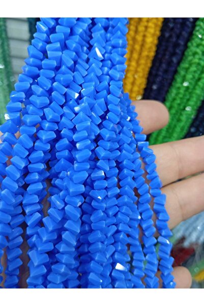 Ralp Moda Piramida de cristal de 6 mm Mărgele de cristal ceh 3 șiruri ALBASTR...