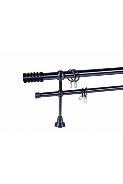 KLEIDECO galerie metal 25/19 mm BRAZILIA dubla, titan, 240 cm, capete SAO PAULO