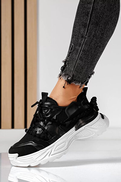 Zaira Women's black sneakers made of eco- Leather Evi #24550