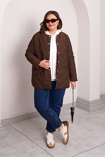 Büyük Moda İçi̇ Ka Hooded Api̇tone Mont