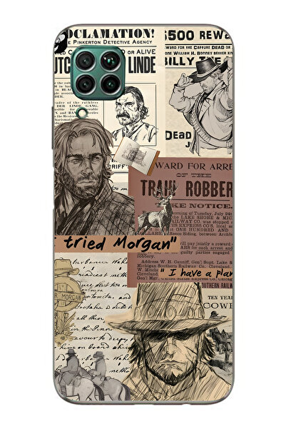 FLAMENKO حافظة هاتف هواوي P40 لايت متوافقة مع ويسترن منقوش شفافة