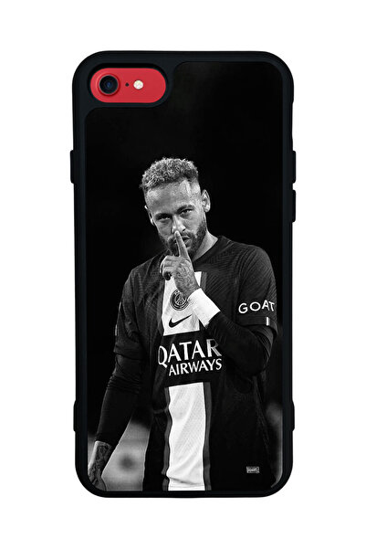 BGAKSESUAR iPhone 7 / 8 / SE Uyumlu Neymar Tasarımlı Glossy Premium Kılıf