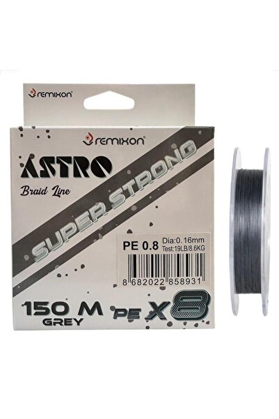 Remixon Astro 8x 150mt 0.16mm İp Misina Gri