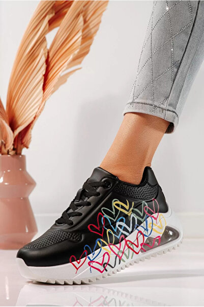 Zaira Women's black sneakers made of eco- Leather Beverly #24553 - 36