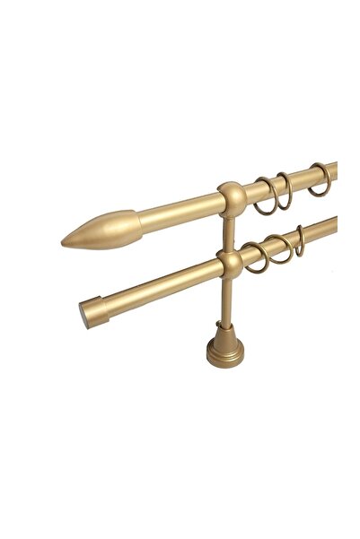 KLEIDECO galerie metal 16/16 mm COSTA RICA dubla, auriu-inchis, 120 cm, capet...