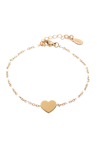 EFAYN.RO Women's bracelet, delicate heart pattern, my heart is yours theme, a...