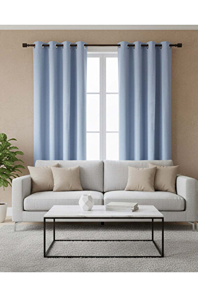 REDTAG زوج من ستارة معتمة الزرقاء السادة (قطعتان)