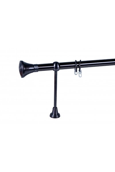 KLEIDECO galerie metal 25 mm BRAZILIA simpla, titan, 240 cm, capete BELO HORI...