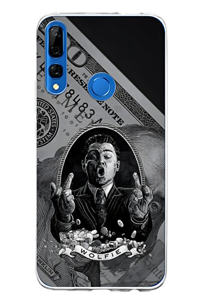 FLAMENKO حافظة هاتف هواوي Y9 برايم 2019 متوافقة مع وولفي منقوش شفافة