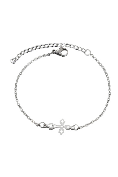 EFAYN.RO Women's bracelet, classic cross model, cross pendant, adjustable, si...