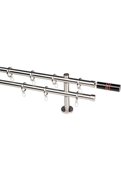 KLEIDECO Galerie metal 20 mm SWITZERLAND dubla, otel-inox, 160 cm, capete SCH...