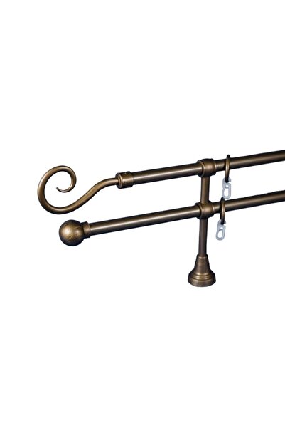 KLEIDECO galerie plastic 16/16 mm PORTO dubla, auriu-antic, 300 cm, capete SONY