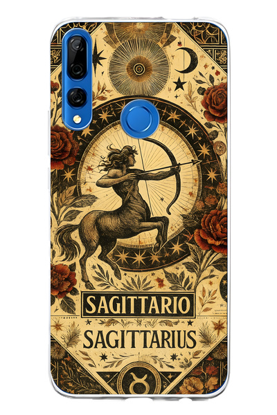 FLAMENKO حافظة هاتف شفافة متوافقة مع هاتف هواوي Y9 برايم 2019 بيرسيس منقوش