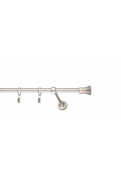 KLEIDECO galerie metal 16 mm AMERIKA simpla, crom-mat, 300 cm, capete LOS ANG...