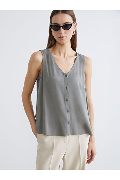 LC Waikiki V Planting Textured Blouse for Style Enthusiasts from Uzg Store