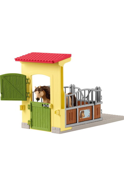 SCHLEICH Farm World pony box with Icelandic horse, toy figure