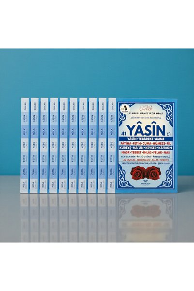 Zey-Al 41 Yasin Çanta Boy | 80 Sayfa, Karton Kapak | 10 Adet – Mavi