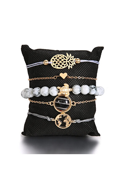 EFAYN.RO Women's bracelet, set of 5 pieces, versatile model, multiple elegant...