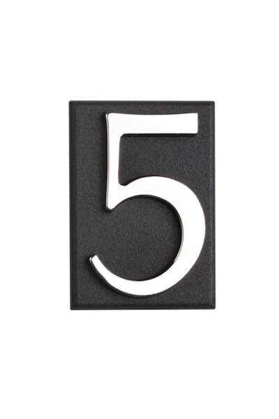 gerda Semn de număr adeziv, Gerda, 0-9, cromat, 45 mm