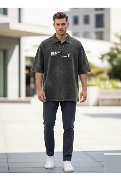 ALANAQA Box Polo Oversized Unisex T-Shirt.