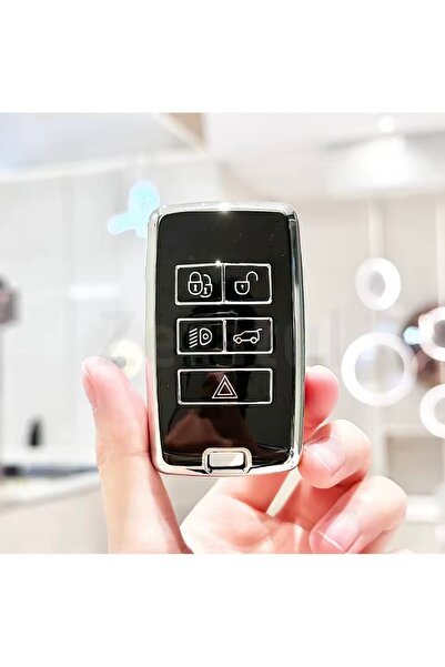 YıldızTuning Husă pentru chei Land Rover Discovery Negru-Argintiu 2018-2025