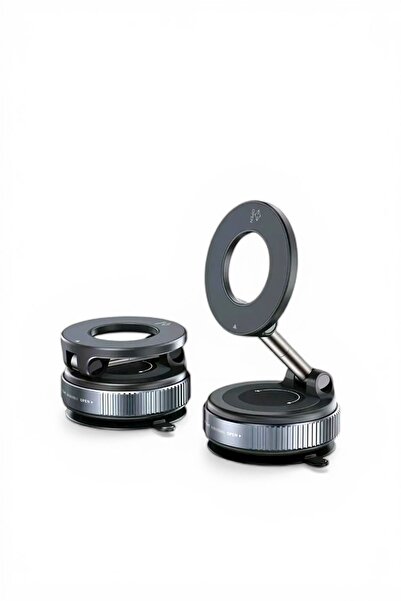 Akkoyunlu home Katlanabilir Araç İçi Telefon Tutucu Vakumlu Manyetik 360* Dön...